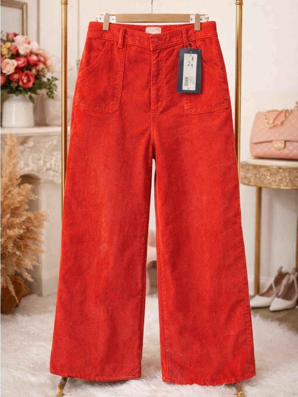 Universal Thread Coral Corduroy Wide Leg Pants